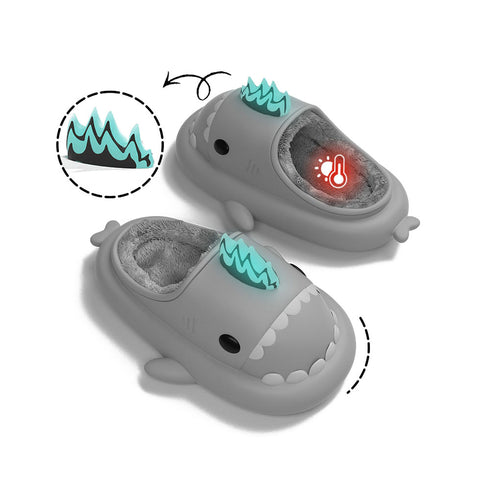 Sharkicks Basic - Hiver, Chaussons Requins Kaiju Nucléaire, Talon Ouvert